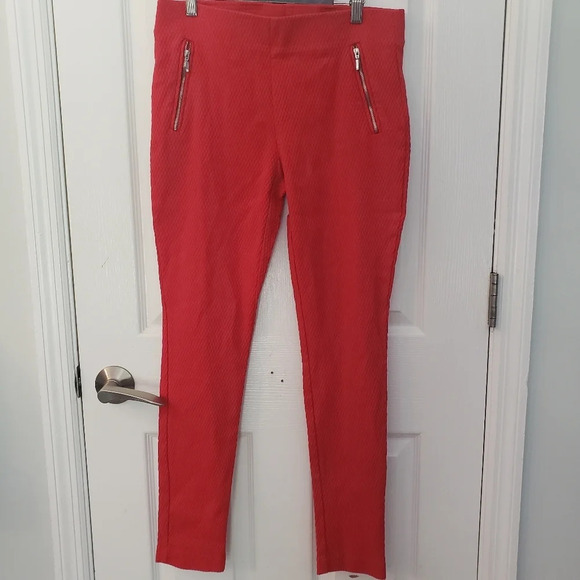 mercer & madison Pants - Mercer & Madison Red Textured Leggings